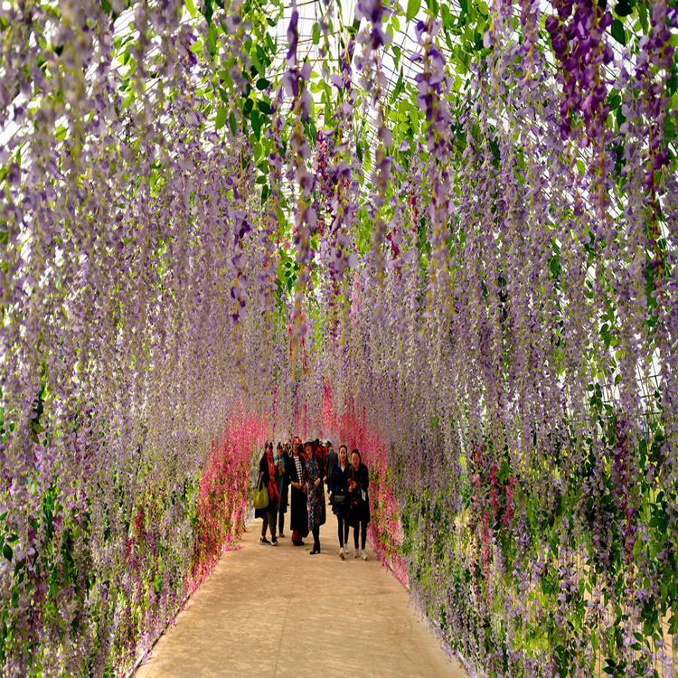 广州假树厂家制作仿真紫藤花树的过程细节有哪些？
